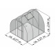 Gewächshaus 5,15m² aus Aluminium und 6mm Polycarbonatplatten Rhodo III - pressblank - KGT
