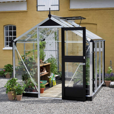 Gewächshaus Compact 5m² Aluminium mit Sicherheitsglas - Juliana