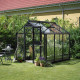 Gewächshaus Compact 5m² Anthrazit mit Sicherheitsglas - Juliana