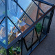Gewächshaus OASE 8,8m² Anthrazit aus Sicherheitsglas 3mm - Juliana