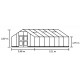 Gewächshaus 18,8m² Doppelstegplatten aus Polycarbonat 10mm Gärtner - Juliana