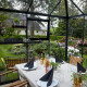 Gewächshaus anthrazit Grand Oase 13m² Aluminium und 3mm Sicherheitsglas - Juliana
