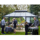 Gewächshaus anthrazit Grand Oase 13m² Aluminium und 3mm Sicherheitsglas - Juliana