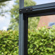 Gewächshaus anthrazit Grand Oase 13m² Aluminium und 3mm Sicherheitsglas - Juliana
