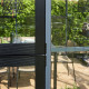 Gewächshaus für Mauerfundament Grand Oase 13m² anthrazit Aluminium und 3mm Sicherheitsglas - Juliana