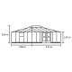 Gewächshaus Grand Oase 18,8m² anthrazit Aluminium und 3mm Sicherheitsglas - Juliana