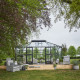 Gewächshaus Grand Oase 18,8m² anthrazit Aluminium und 3mm Sicherheitsglas - Juliana