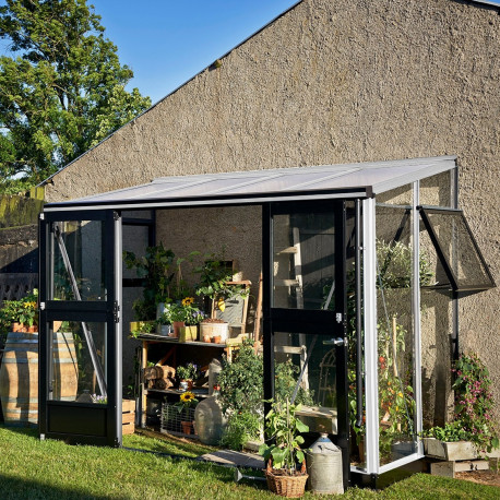 Gewächshaus Veranda aus Aluminium und Sicherheitsglas 4,4m² - Juliana