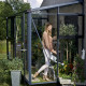 Gewächshaus Veranda Anthrazit aus Aluminium und Sicherheitsglas 4,4m² Juliana