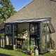 Gewächshaus Veranda Anthrazit aus Aluminium und Sicherheitsglas 4,4m² Juliana