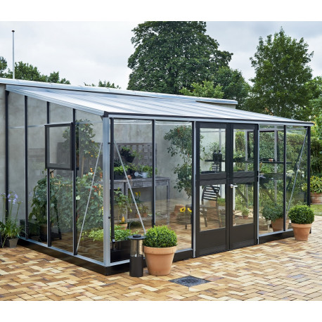 Gewächshaus Veranda Aluminium und Sicherheitsglas 12,9m² Juliana