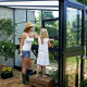 Gewächshaus Veranda, Anthrazit & Sicherheitsglas 12,9m² - Juliana
