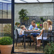 Gewächshaus Veranda, Anthrazit & Sicherheitsglas 12,9m² - Juliana