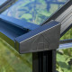Gewächshaus 8,13m² aus Sicherheitsglas Cotswold Blockley 810 schwarz - Halls