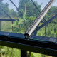 Gewächshaus 6,17m² aus Sicherheitsglas Cotswold Burford 610 schwarz - Halls