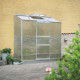 Anlehngewächshaus 1,33m² Doppelstegplatten aus Polycarbonat 4mm - Altan Halls