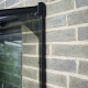Anlehngewächshaus 0,8m² schwarz aus Sicherheitsglas Qube 24 - Halls