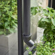 Anlehngewächshaus 0,8m² schwarz aus Sicherheitsglas Qube 24 - Halls