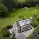 Gewächshaus 10,9m² Jubii 60 aus schwarzem Aluminium und 3mm Sicherheitsglas - Juliana