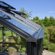 Gewächshaus 10,9m² Jubii 60 aus schwarzem Aluminium und 3mm Sicherheitsglas - Juliana