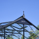 Gewächshaus 10,9m² Jubii 60 aus schwarzem Aluminium und 3mm Sicherheitsglas - Juliana
