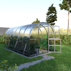 Gewächshaus 12m² aus verzinktem Stahl und 4mm Polycarbonatplatten – Klasika
