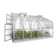Gewächshaus Standart 15m² aus verzinktem Stahl und 4mm Polycarbonatplatten – Klasika