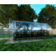 Gewächshaus Tube 12m² aus verzinktem Stahl und 4mm Polycarbonatplatten - Klasika