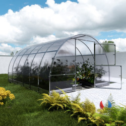 Gewächshaus 12m² Easy aus verzinktem Stahl und 4mm Polycarbonatplatten – Klasika