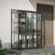 Anlehngewächshaus Mini 1,4m² aus Aluminium und Sicherheitsglas - BloomCabin