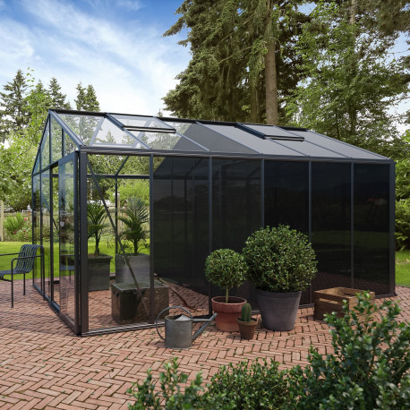 Gewächshaus 235x608cm Klassik mit Lagerraum über 3 Segmente - BloomCabin