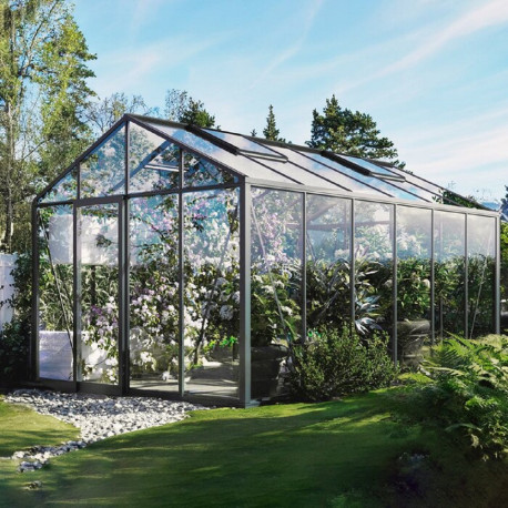 Gewächshaus Klassik 235x608cm aus Aluminium und Sonnenschutzglas – BloomCabin