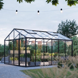 Gewächshaus Klassik 310x310cm aus Aluminium und Sonnenschutzglas – BloomCabin
