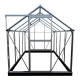 Gewächshaus 5m² aus grünem Aluminium und Sicherheitsglas Popular 86 - Halls
