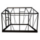 Gewächshaus 5m² aus schwarzem Aluminium und Sicherheitsglas Popular 86 - Halls
