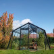 Gewächshaus S208H 22,53m² aus schwarzem Aluminium und Sicherheitsglas BLACKLINE – ACD