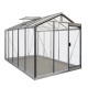 Gewächshaus R205H 8,61m² aus Aluminium und Sicherheitsglas ALULINE – ACD