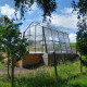 Gewächshaus S104H 9,12 m² aus Aluminium und Sicherheitsglas ALULINE – ACD