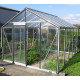 Gewächshaus R305H 11,35m² aus Aluminium und Sicherheitsglas ALULINE – ACD