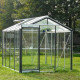 Gewächshaus R204H 6,91m² aus Aluminium und Sicherheitsglas ALULINE – ACD