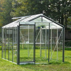 Gewächshaus R204H 6,91m² aus Aluminium und Sicherheitsglas ALULINE – ACD