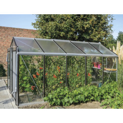 Gewächshaus R205H 8,61m² aus Aluminium und Sicherheitsglas ALULINE – ACD
