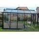 Gewächshaus R205H 8,61m² aus schwarzem Aluminium und Sicherheitsglas BLACKLINE – ACD