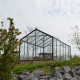 Gewächshaus R306H 13,62m² aus schwarzem Aluminium und Sicherheitsglas BLACKLINE – ACD