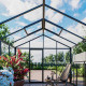 Gewächshaus Klassik 235x608cm mit Lagerraum über 1 Segment - BloomCabin