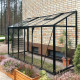 Anlehngewächshaus 7,22 m² – H.248cm – aus Aluminium und Sicherheitsglas – BloomCabin