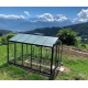 Gewächshaus R205H 8,61m² aus schwarzem Aluminium und Sicherheitsglas BLACKLINE – ACD