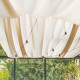 Dachvorhang in Beige – doppelseitig – 1 Reihe für BloomCabin-Gewächshäuser
