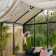 Dachvorhang in Beige – doppelseitig – 1 Reihe für BloomCabin-Gewächshäuser
