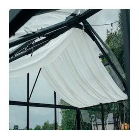 Weißer Dachvorhang – doppelseitig – 1 Reihe für BloomCabin-Gewächshäuser